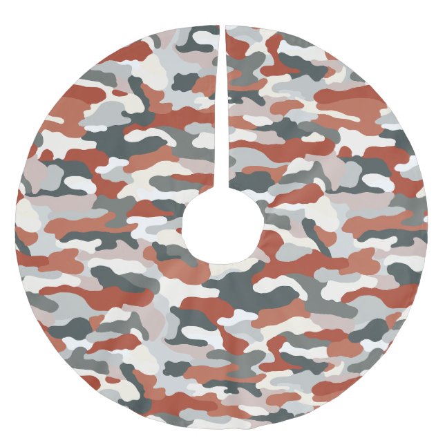 Hösten Camouflage Julgransmatta Borstad Polyester (Framsidan)