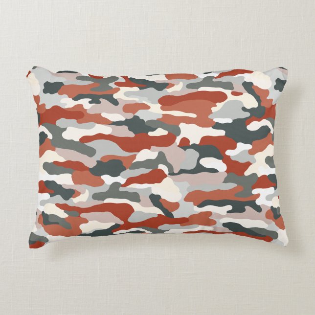 Hösten Camouflage Prydnadskudde (Framsidan)