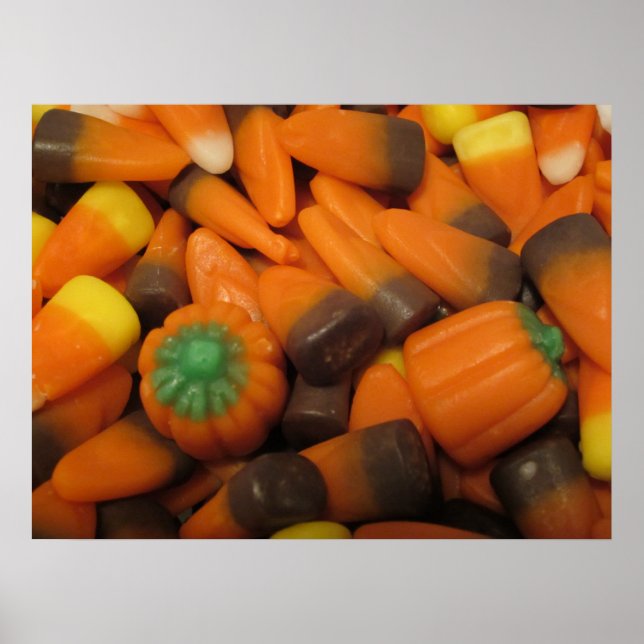 Hösten Candy corn Poster (Framsidan)
