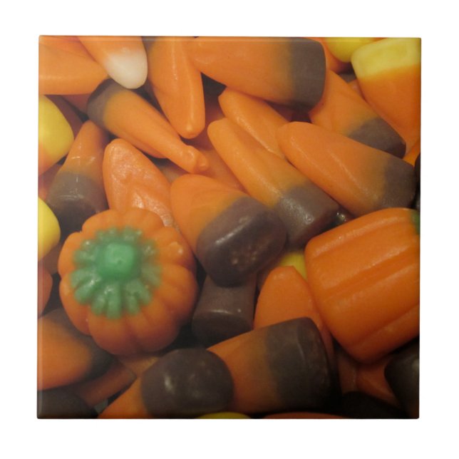 Hösten Candy corn Tile Kakelplatta (Framsidan)