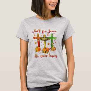 Hösten Christian Fall för Jesus Han Lämnar aldr T Shirt