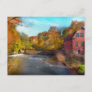 Hösten - Cranford, NJ - Droeschers Mill Vykort