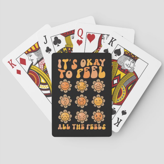  Hösten Det är okej att känna alla känslor Psykisk Casinokort (Baksidan)