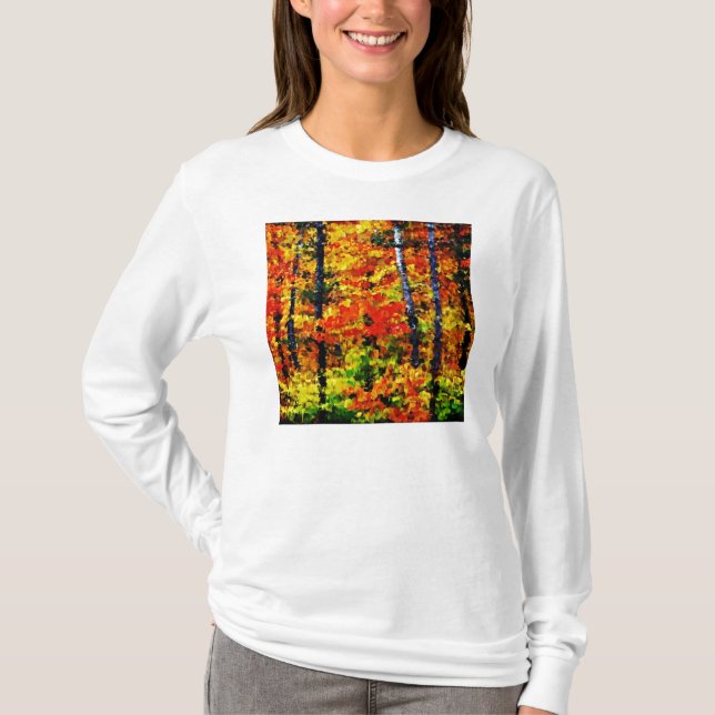 Hösten eftermiddag #2 - Målning Art T-shirt (Framsida)