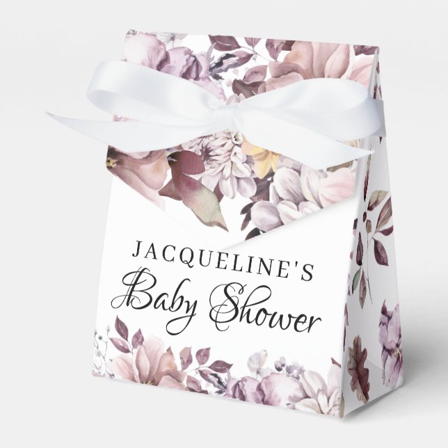 Hösten Elegant Lila blommor Foliage Presentaskar (Framsidan Sidan)