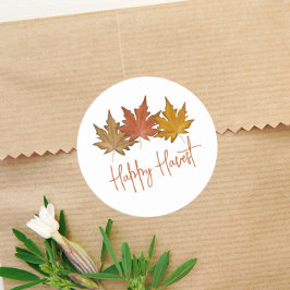 Hösten - Eleganten Fall Foliage i Löv Runt Klistermärke