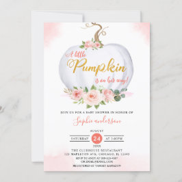 Hösten  en liten knumpkin Fall Baby Shower Inbjudningar