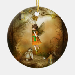 Hösten Fairy Julgransprydnad Keramik