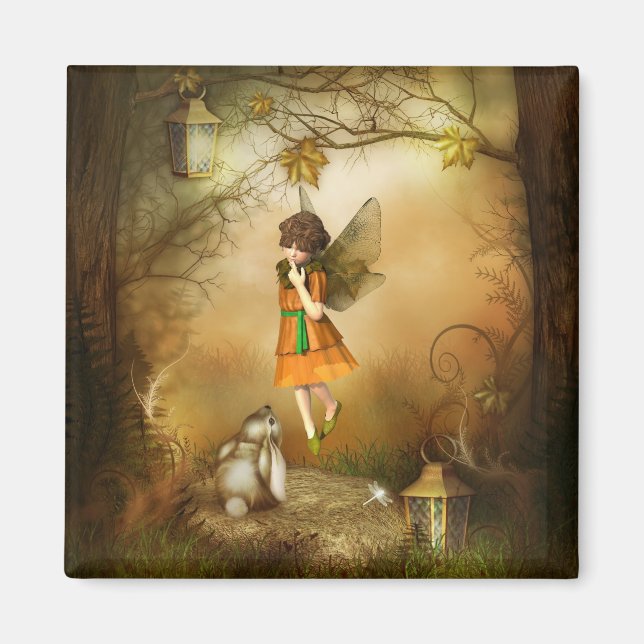 Hösten Fairy Magnet (Framsidan)