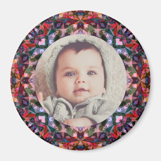 Hösten Fall Baby Grandparent's Gift Photo Ram Magnet (Framsidan)