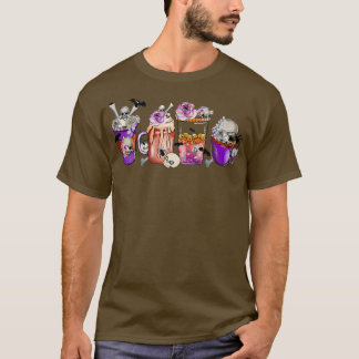 Hösten Fall Coffee Latte Kopp Horrors & Ghost Hall T Shirt