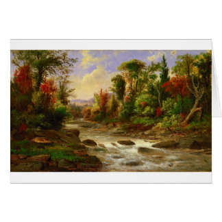 Hösten Fall Forest Robert Duncanson Destiny Hälsningskort