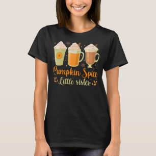 Hösten Fall Funny Pumpkin Spice Little Sister T Shirt