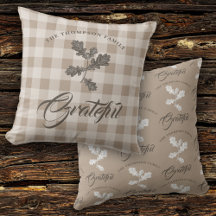 Hösten Fall Gratitude Family Namn Taupe Play