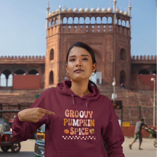 Hösten - Fall-Groovy Pumpkin Spice Design T Shirt (Skapare uppladdad)