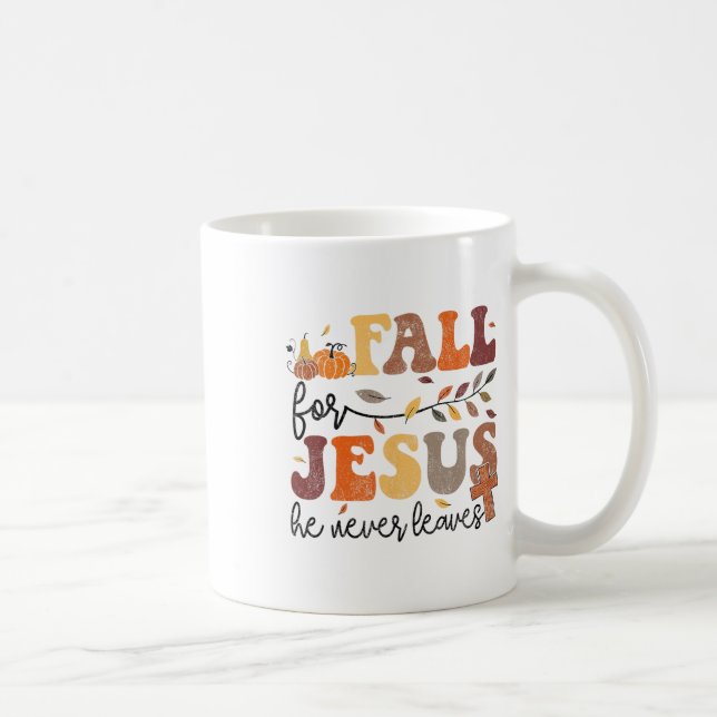 Hösten Fall Jesus Han Lämnar aldrig kvinnor Kaffemugg (Höger)