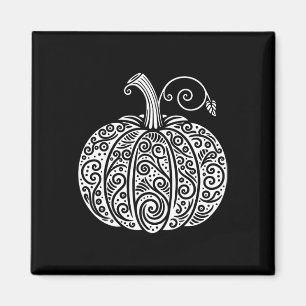 Hösten Fall Pumpkin Shirt Women Cute Thanksgiving Magnet