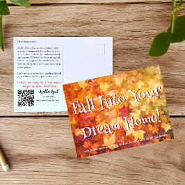 Hösten Fall Real Gods Marknadsföring Vykort