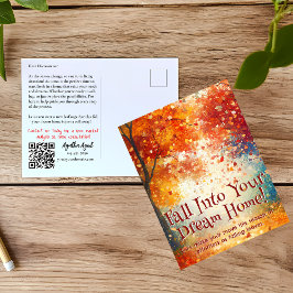 Hösten Fall Real Gods Marknadsföring Vykort