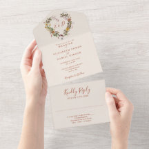 Hösten Fall Rustic Blommigt Heart Bröllop