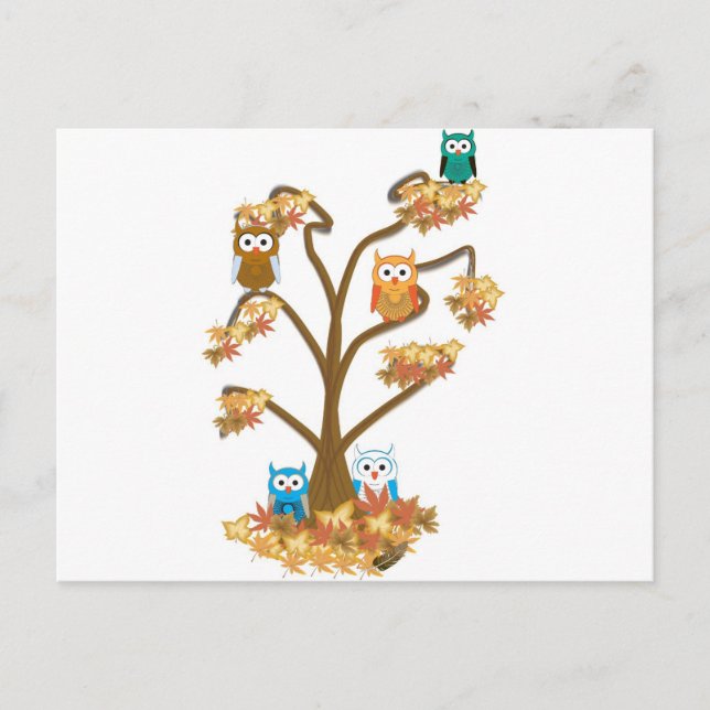 Hösten Fall Vykort (Framsida)