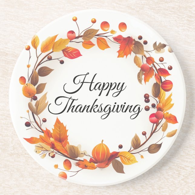 Hösten Fall Wandeans Happy thanksgiving Underlägg (Framsidan)