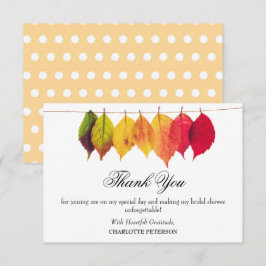 Hösten - falltema, Möhippa Tack Kort