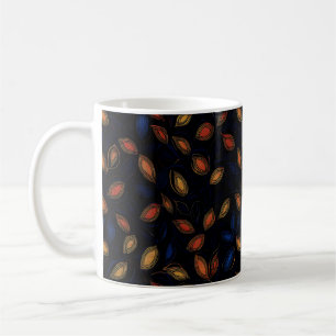 Hösten Färg Abstrakt Mönster Kaffemugg