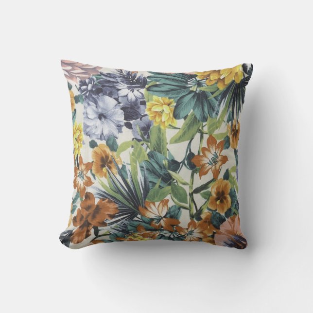 Hösten Färg Blommigt Kudde (Framsida)