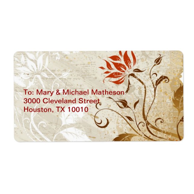 Hösten Färg Fraktsedel (Framsidan)