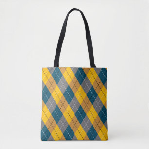 Hösten Färg Geometric Play Gult Brown Mönster Tygkasse