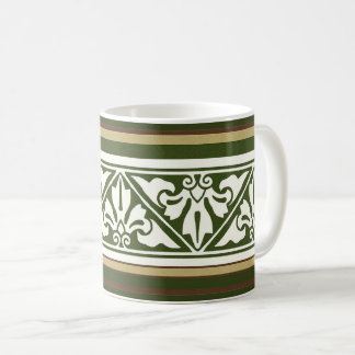 Hösten Färg Gothic Revival Löv Gräns Coffee Mu Kaffemugg