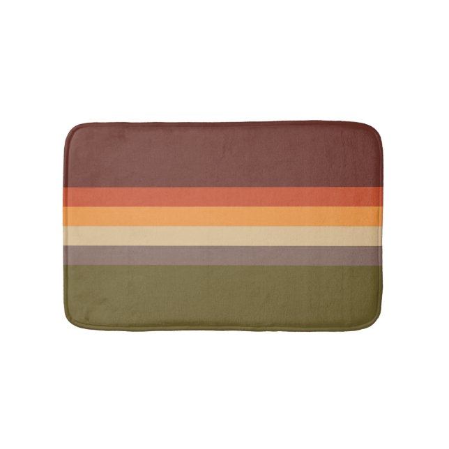 Hösten Färg - Gulten Red Orange Tan Grönt Brown Badrumsmatta (Framsidan)
