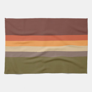 Hösten Färg - Gulten Red Orange Tan Grönt Brown Kökshandduk