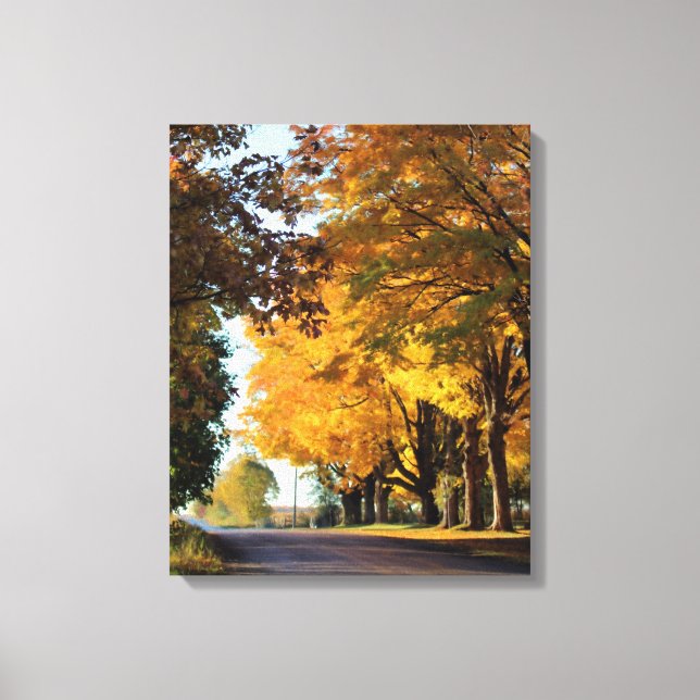 Hösten Färg i Land Canvastryck (Framsida)