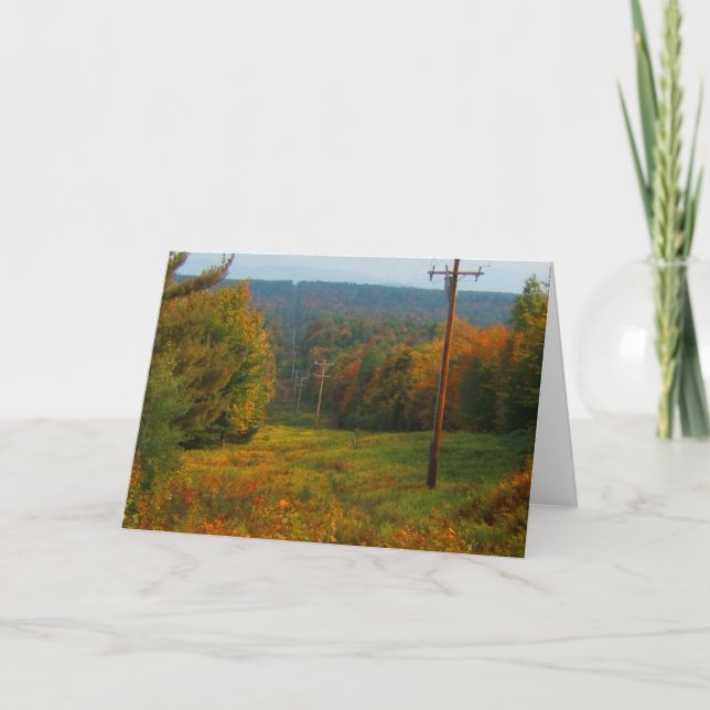 Hösten Färg liggande Kort (Framsida)