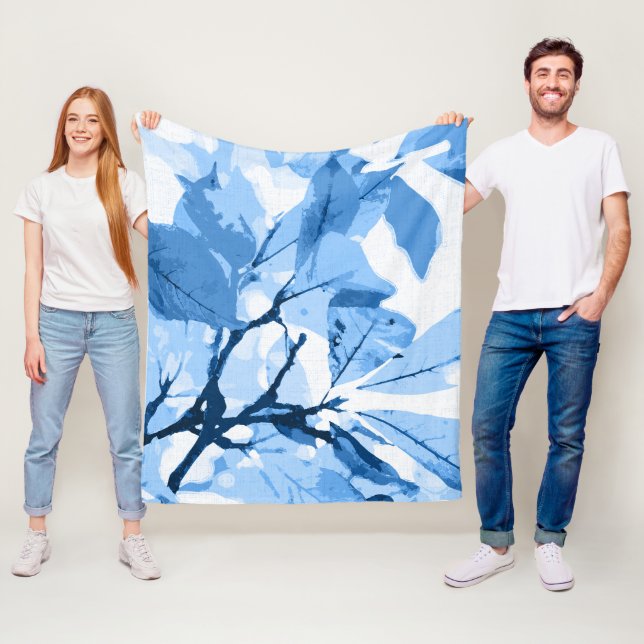 Hösten färg, löv 4 fleecefilt (På plats)