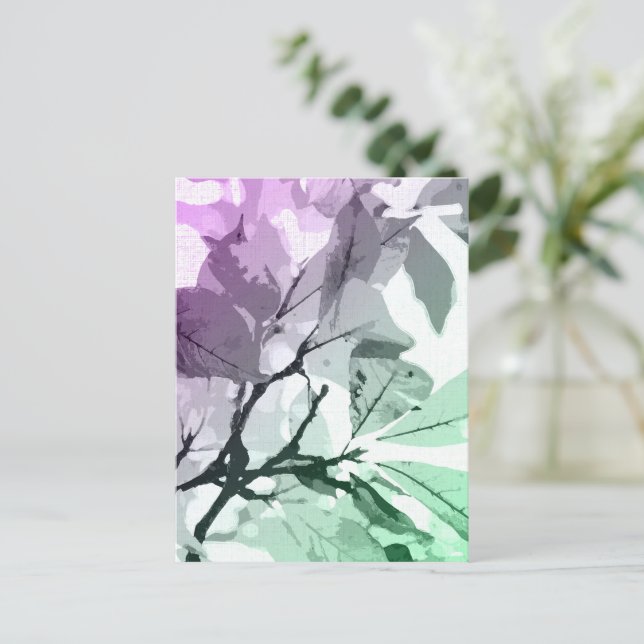 Hösten färg, löv 5 vykort (Stående Fram)