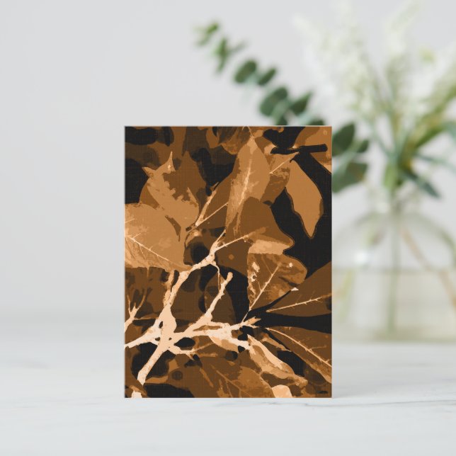 Hösten färg, löv 6 helg vykort (Stående Fram)
