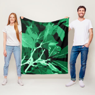 Hösten färg, löv 7 fleecefilt