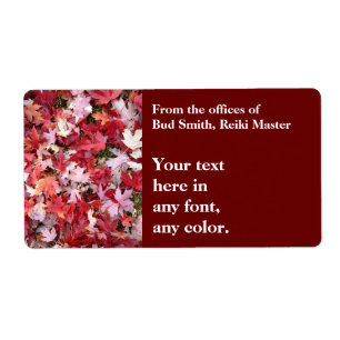 Hösten Färg Löv Fraktsedel