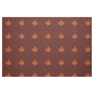 Hösten Färg Maple Löv Botanical Teckning Tyg