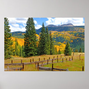 Hösten Färg på landsbygden Poster
