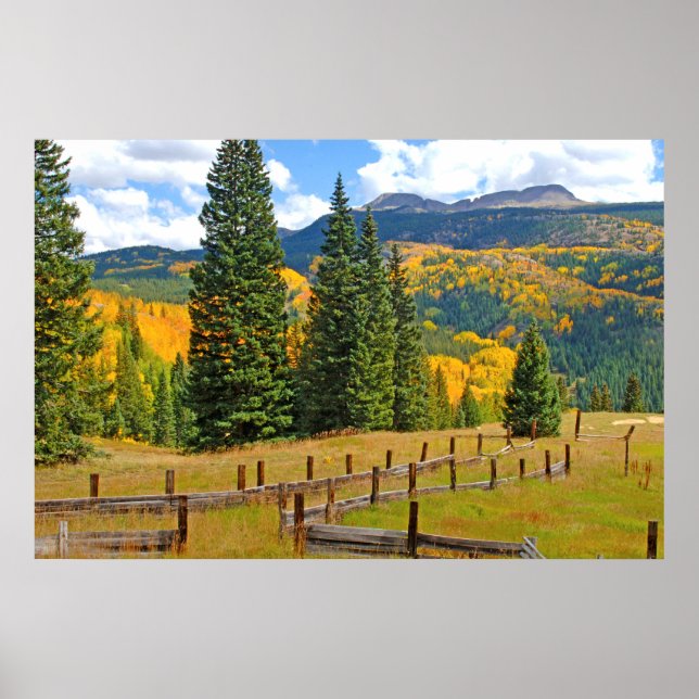 Hösten Färg på landsbygden Poster (Framsidan)