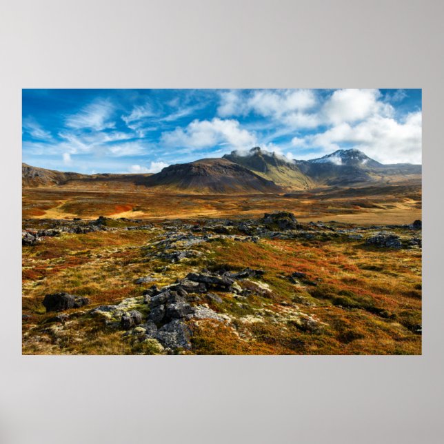 Hösten färg på landskapet poster (Framsidan)