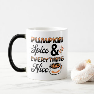 Hösten Färg   Pumpkin Spice och Allt Nice Magisk Mugg