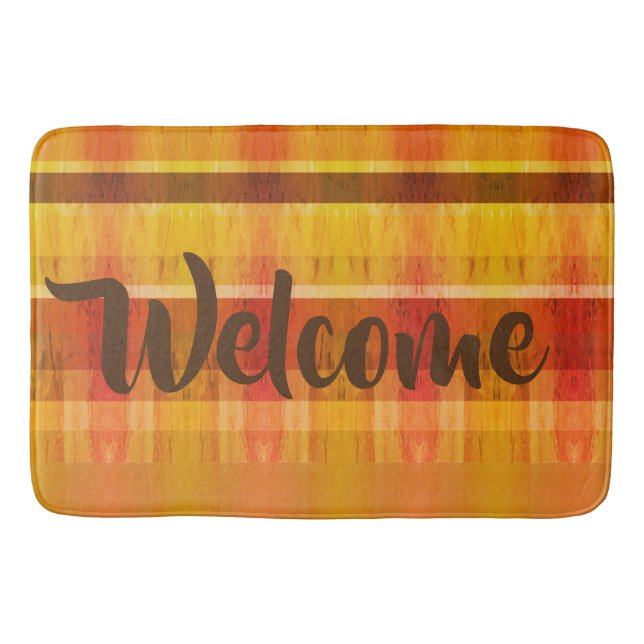 Hösten färg-skuggor badrumsmatta (Framsidan)