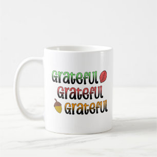 Hösten Färg tacksam typografi Kaffemugg