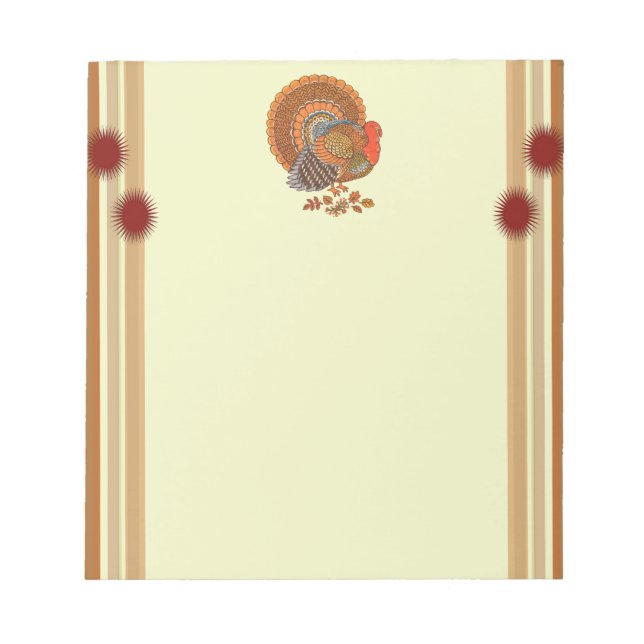 Hösten Färg Turkiet Löv Anteckningsblock (Framsida)