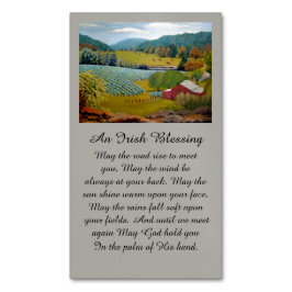 Hösten Färg vid Vineyard Magnetiska Visitkort